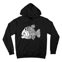 Piranha Fish Bone Design Hoodie