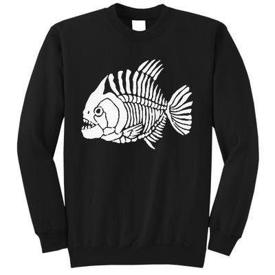 Piranha Fish Bone Design Sweatshirt