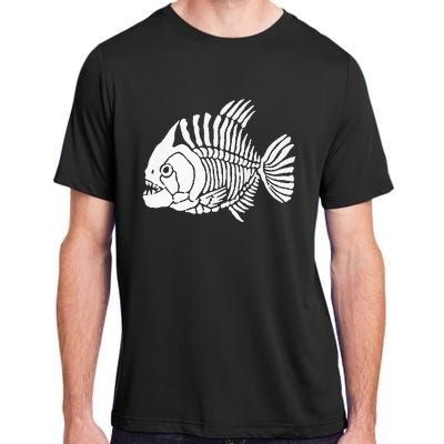 Piranha Fish Bone Design Adult ChromaSoft Performance T-Shirt