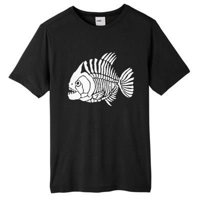 Piranha Fish Bone Design Tall Fusion ChromaSoft Performance T-Shirt