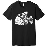 Piranha Fish Bone Design Premium T-Shirt