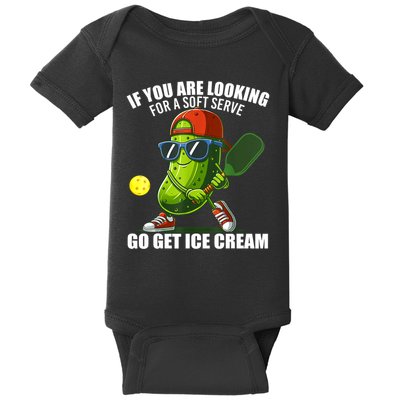 Pickleball Funny Cucumber Pickle Pickleball Graphic Gift Baby Bodysuit
