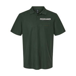 Programming Funny Computer Geek Gift Definition Programmer Softstyle Adult Sport Polo