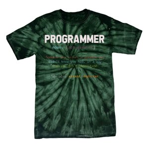 Programming Funny Computer Geek Gift Definition Programmer Tie-Dye T-Shirt