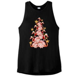 Pink Flamingo Christmas Tree Cute Flamingos Holiday DéCor Great Gift Ladies PosiCharge Tri-Blend Wicking Tank