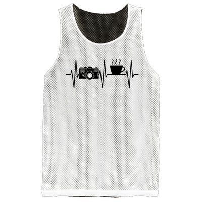 Photographer Funny Coffee Lover Camera Photography Mesh Reversible Basketball Jersey Tank