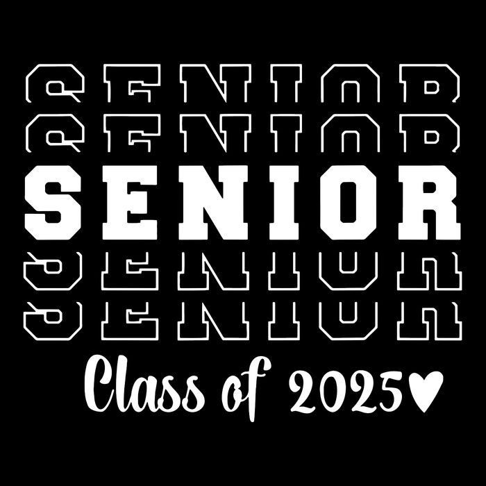 Proud Family Class Of 2025 Cute Heart Senior 2025 Drawstring Bag