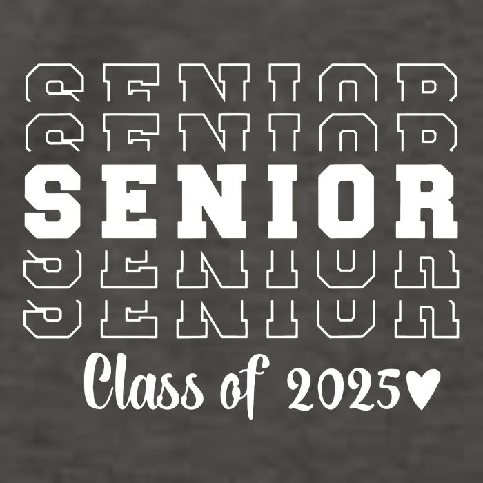 Proud Family Class Of 2025 Cute Heart Senior 2025 Vector Backpack