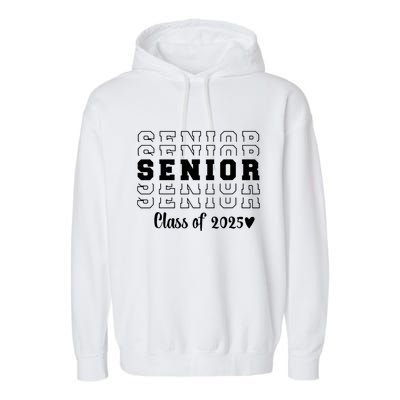 Proud Family Class Of 2025 Cute Heart Senior 2025 Garment-Dyed Fleece Hoodie
