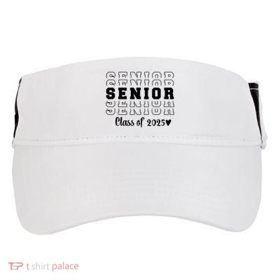 Proud Family Class Of 2025 Cute Heart Senior 2025 Adult Drive Performance Visor