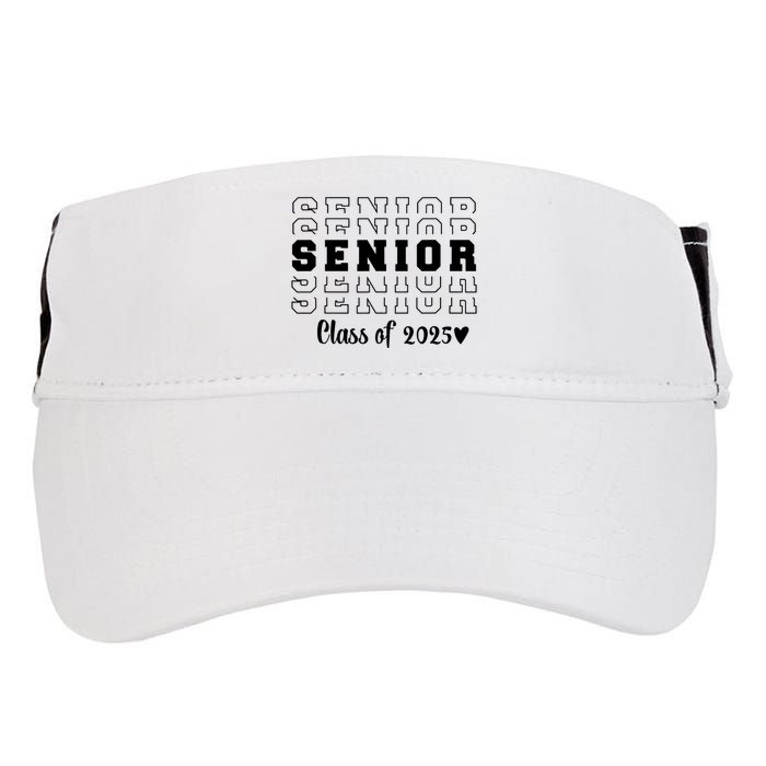 Proud Family Class Of 2025 Cute Heart Senior 2025 Adult Drive Performance Visor