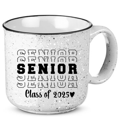 Proud Family Class Of 2025 Cute Heart Senior 2025 15oz Campfire Ceramic Mug