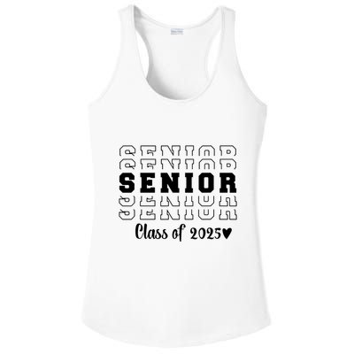 Proud Family Class Of 2025 Cute Heart Senior 2025 Ladies PosiCharge Competitor Racerback Tank