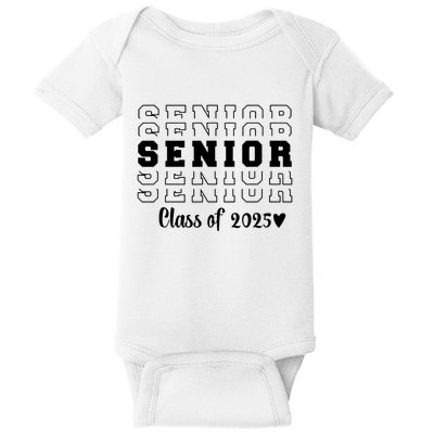 Proud Family Class Of 2025 Cute Heart Senior 2025 Baby Bodysuit