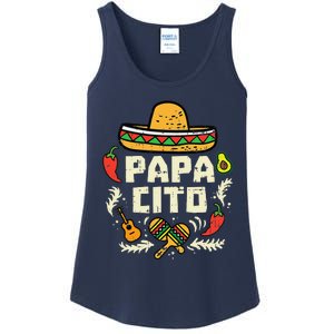 Papacito Family Cinco De Mayo Matchin Couple Mexican Dad Ladies Essential Tank