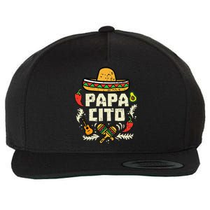 Papacito Family Cinco De Mayo Matchin Couple Mexican Dad Wool Snapback Cap