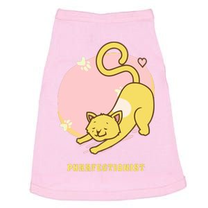 Purrfectionist Funny Cat Lover Cute Kawaii Cat Funny Ct Puns Doggie Tank