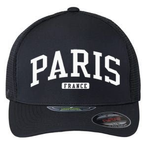 Paris France College University Style Flexfit Unipanel Trucker Cap