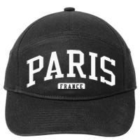 Paris France College University Style 7-Panel Snapback Hat