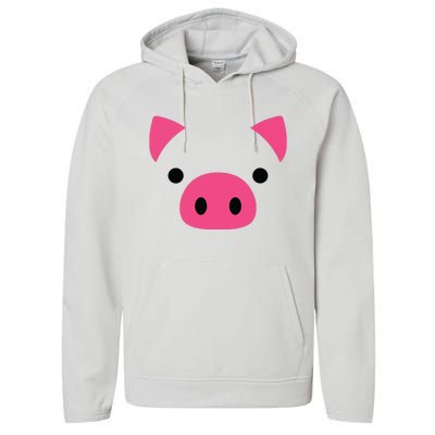 Pig Face Costume Funny Halloween Performance Fleece Hoodie