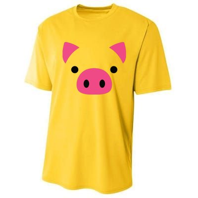 Pig Face Costume Funny Halloween Performance Sprint T-Shirt