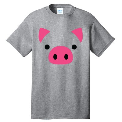 Pig Face Costume Funny Halloween Tall T-Shirt