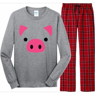 Pig Face Costume Funny Halloween Long Sleeve Pajama Set