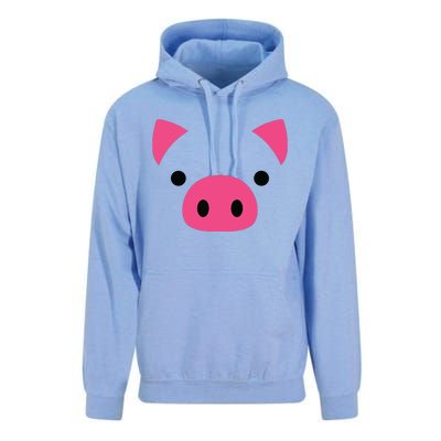 Pig Face Costume Funny Halloween Unisex Surf Hoodie