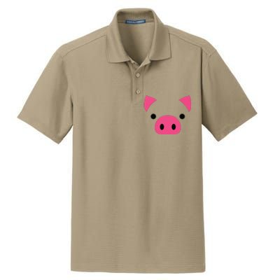 Pig Face Costume Funny Halloween Dry Zone Grid Polo