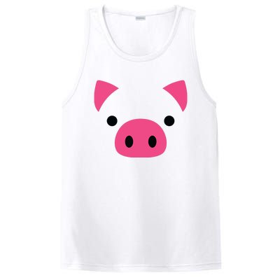 Pig Face Costume Funny Halloween PosiCharge Competitor Tank