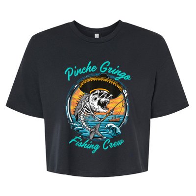 Pinchegringo Fishing Crew Bella+Canvas Jersey Crop Tee