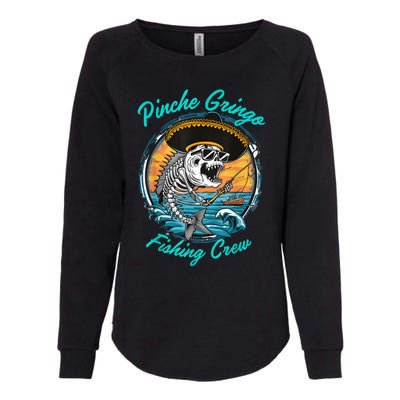 Pinchegringo Fishing Crew Womens California Wash Sweatshirt