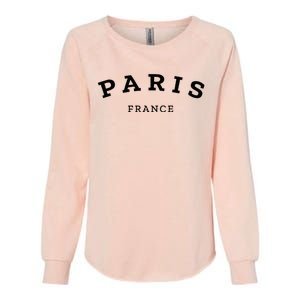 Paris France Cool Women Girl Casual French Womens California Wash Sweatshirt