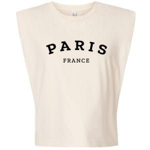 Paris France Cool Women Girl Casual French Garment-Dyed Women's Muscle Tee