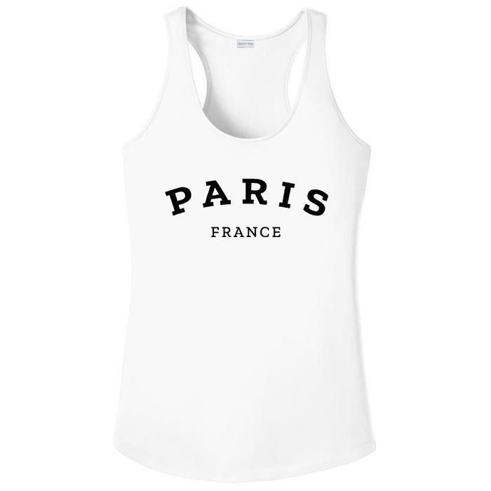 Paris France Cool Women Girl Casual French Ladies PosiCharge Competitor Racerback Tank