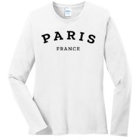 Paris France Cool Women Girl Casual French Ladies Long Sleeve Shirt