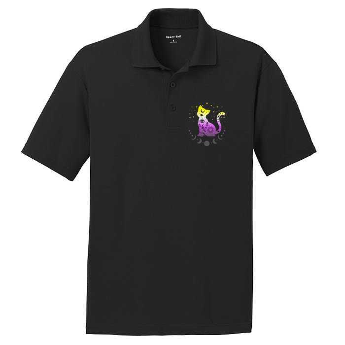  pride flag colors NonBinary astronomy cat PosiCharge RacerMesh Polo