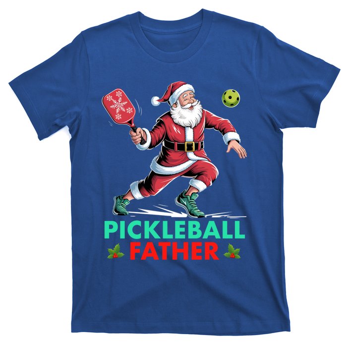 Pickleball Father Christmas Santa Claus Pickleball Xmas Gift T-Shirt