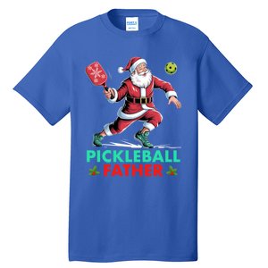 Pickleball Father Christmas Santa Claus Pickleball Xmas Gift Tall T-Shirt