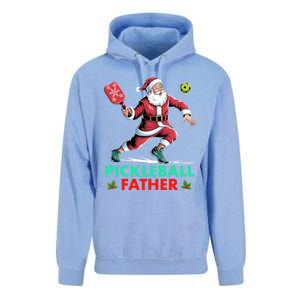 Pickleball Father Christmas Santa Claus Pickleball Xmas Gift Unisex Surf Hoodie