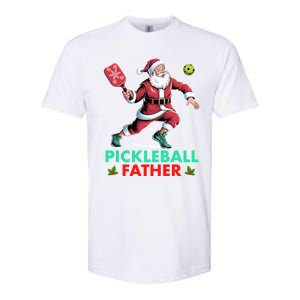 Pickleball Father Christmas Santa Claus Pickleball Xmas Gift Softstyle CVC T-Shirt