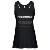 Programming Funny Computer Geek Gift Definition Programmer Ladies Essential Flowy Tank
