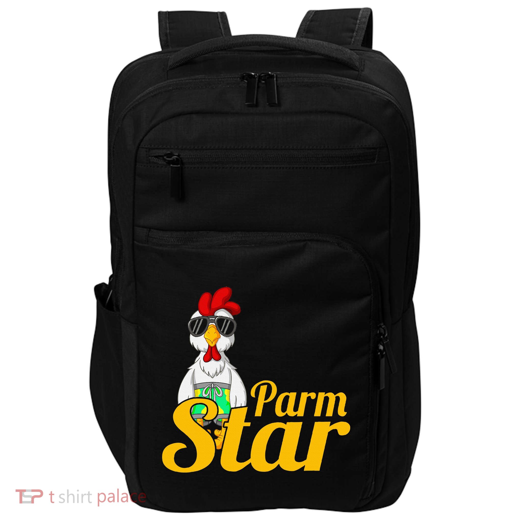 Parmstar Funny Chicken Parm Parmigiana Impact Tech Backpack