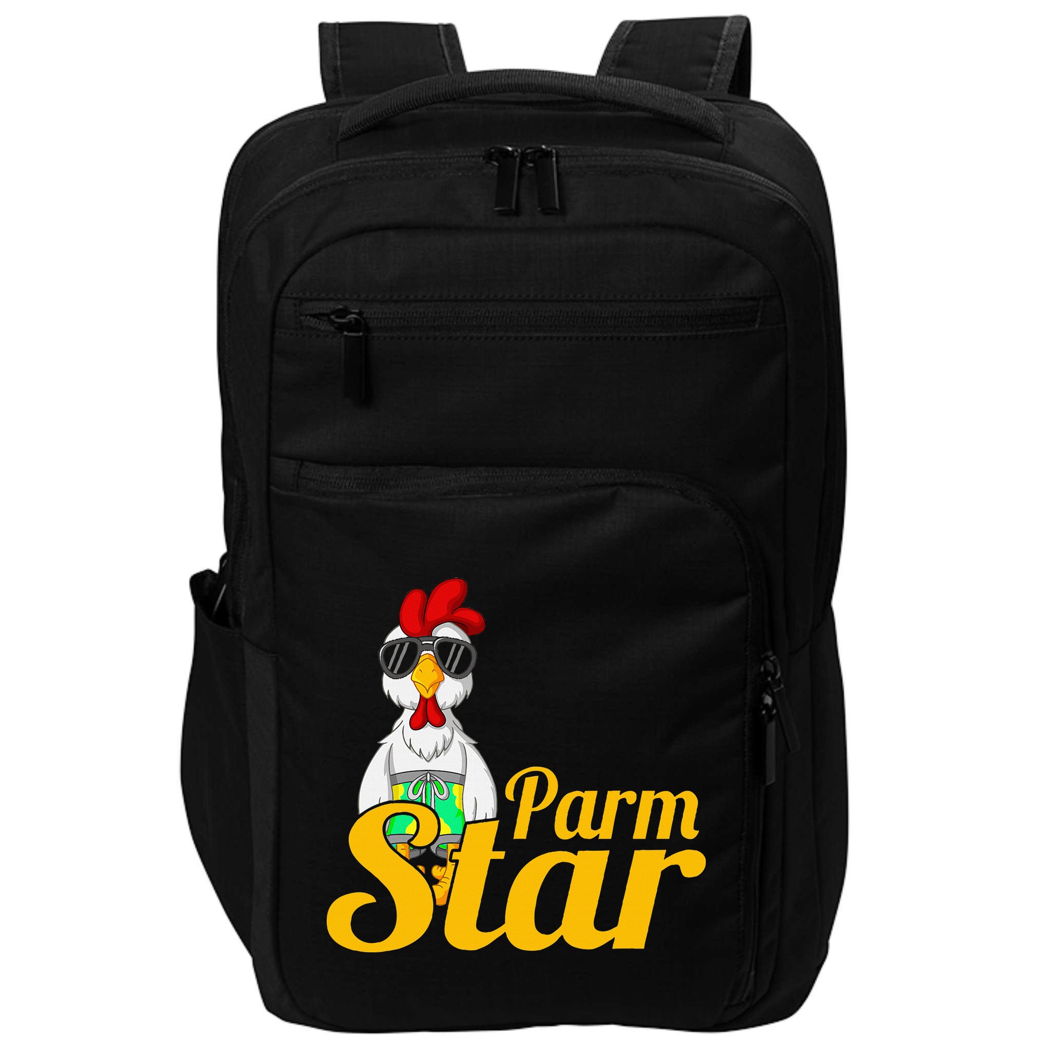 Parmstar Funny Chicken Parm Parmigiana Impact Tech Backpack
