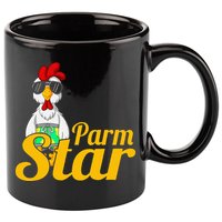 Parmstar Funny Chicken Parm Parmigiana 11oz C Handle Ceramic Mug