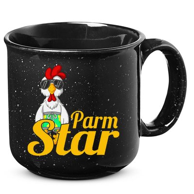 Parmstar Funny Chicken Parm Parmigiana 15oz Campfire Ceramic Mug