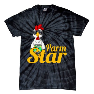 Parmstar Funny Chicken Parm Parmigiana Tie-Dye T-Shirt