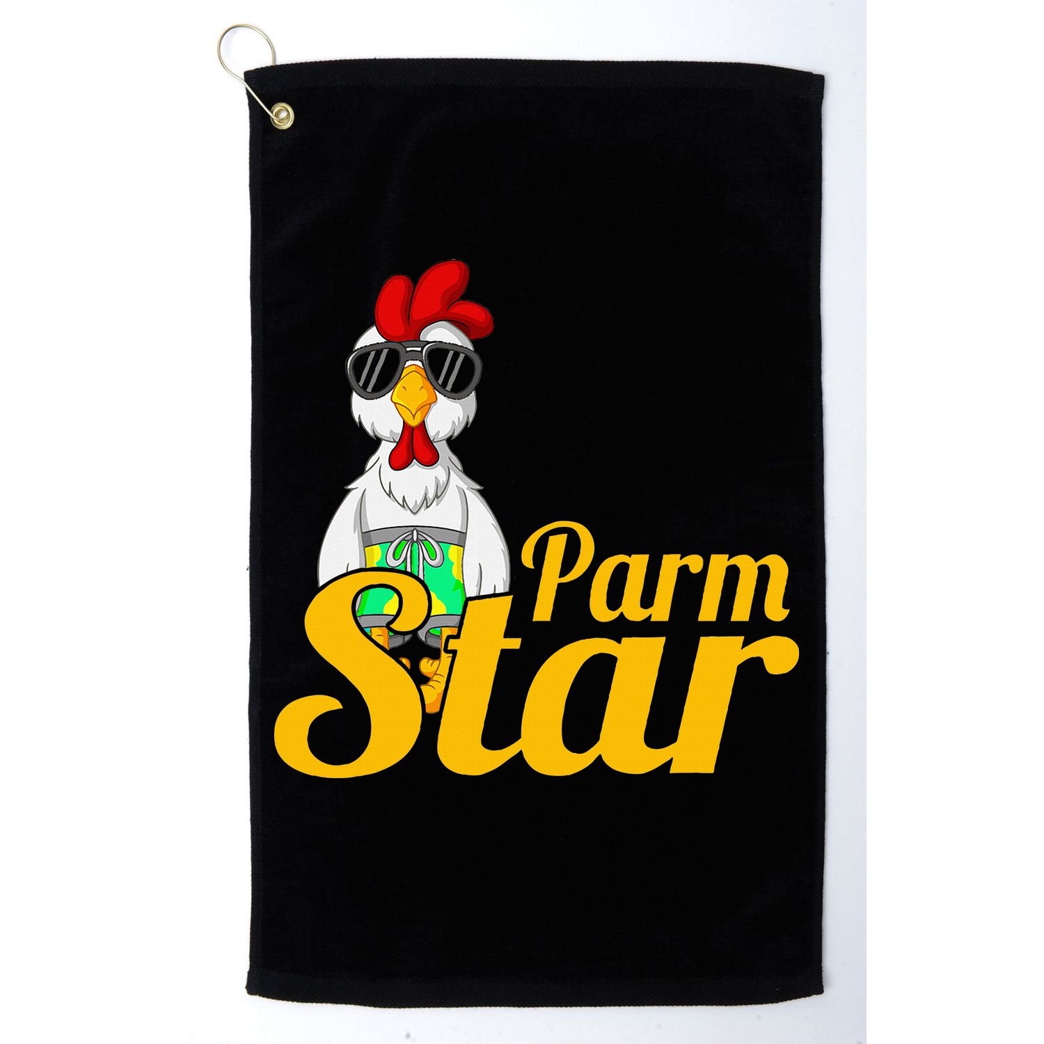 Parmstar Funny Chicken Parm Parmigiana Golf Towel