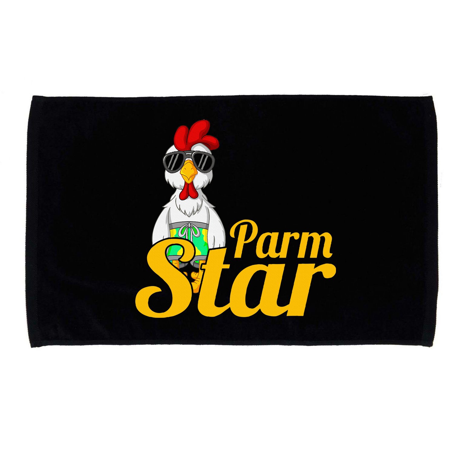 Parmstar Funny Chicken Parm Parmigiana Microfiber Hand Towel