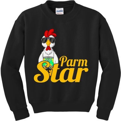Parmstar Funny Chicken Parm Parmigiana Kids Sweatshirt